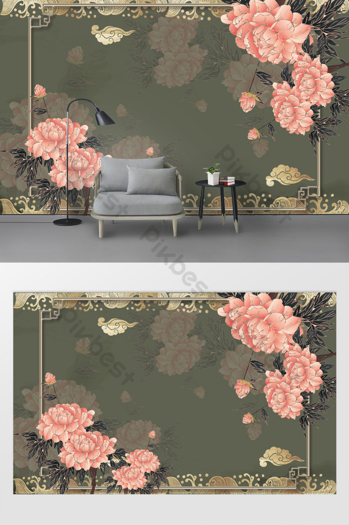 European Retro Vintage 3d Rose Butterfly Tv Background - Garden Roses - HD Wallpaper 