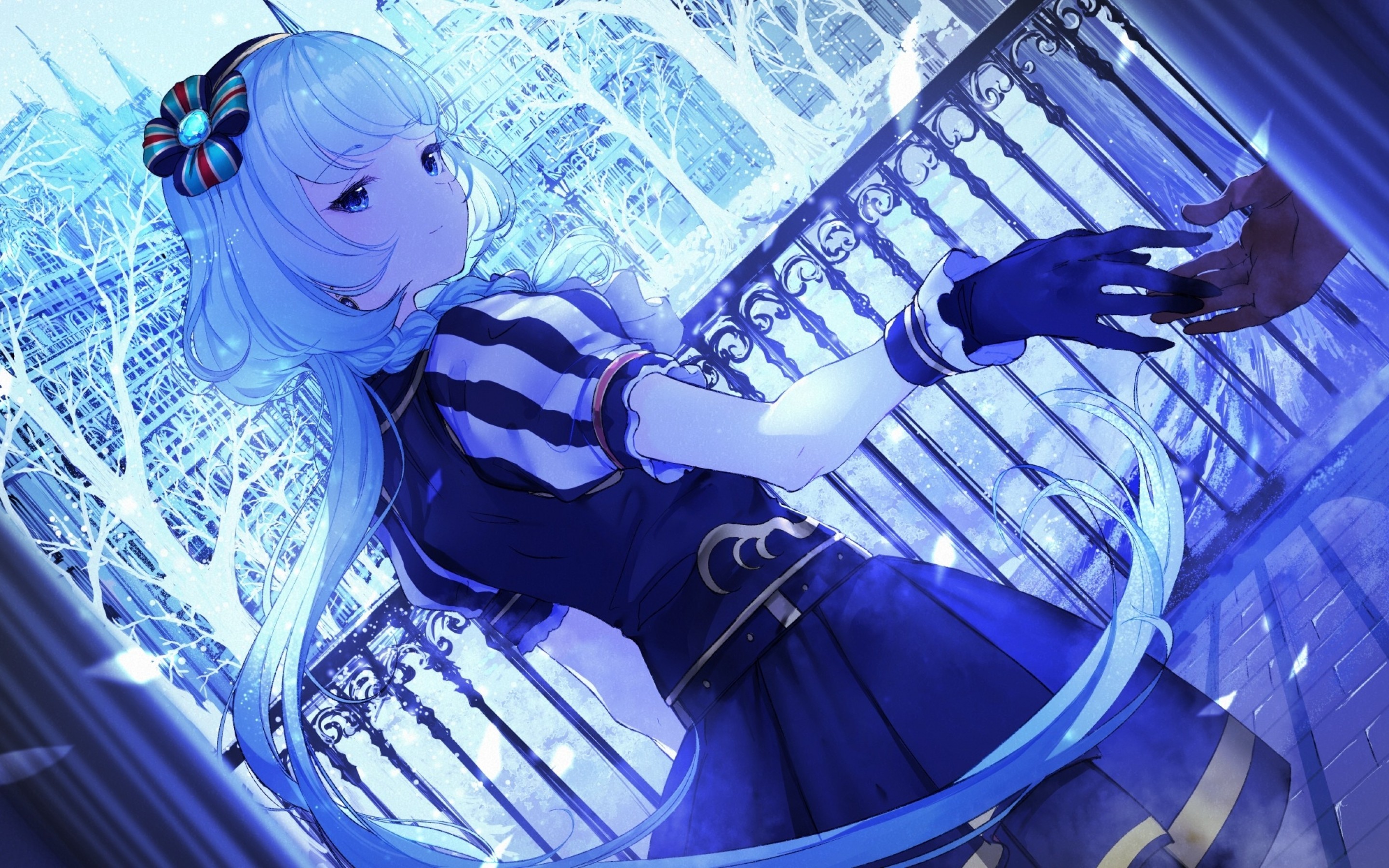 Alicia Charlotte, Aikatsu, Dress, White Hair, Gloves, - Aikatsu Alicia Charlotte - HD Wallpaper 