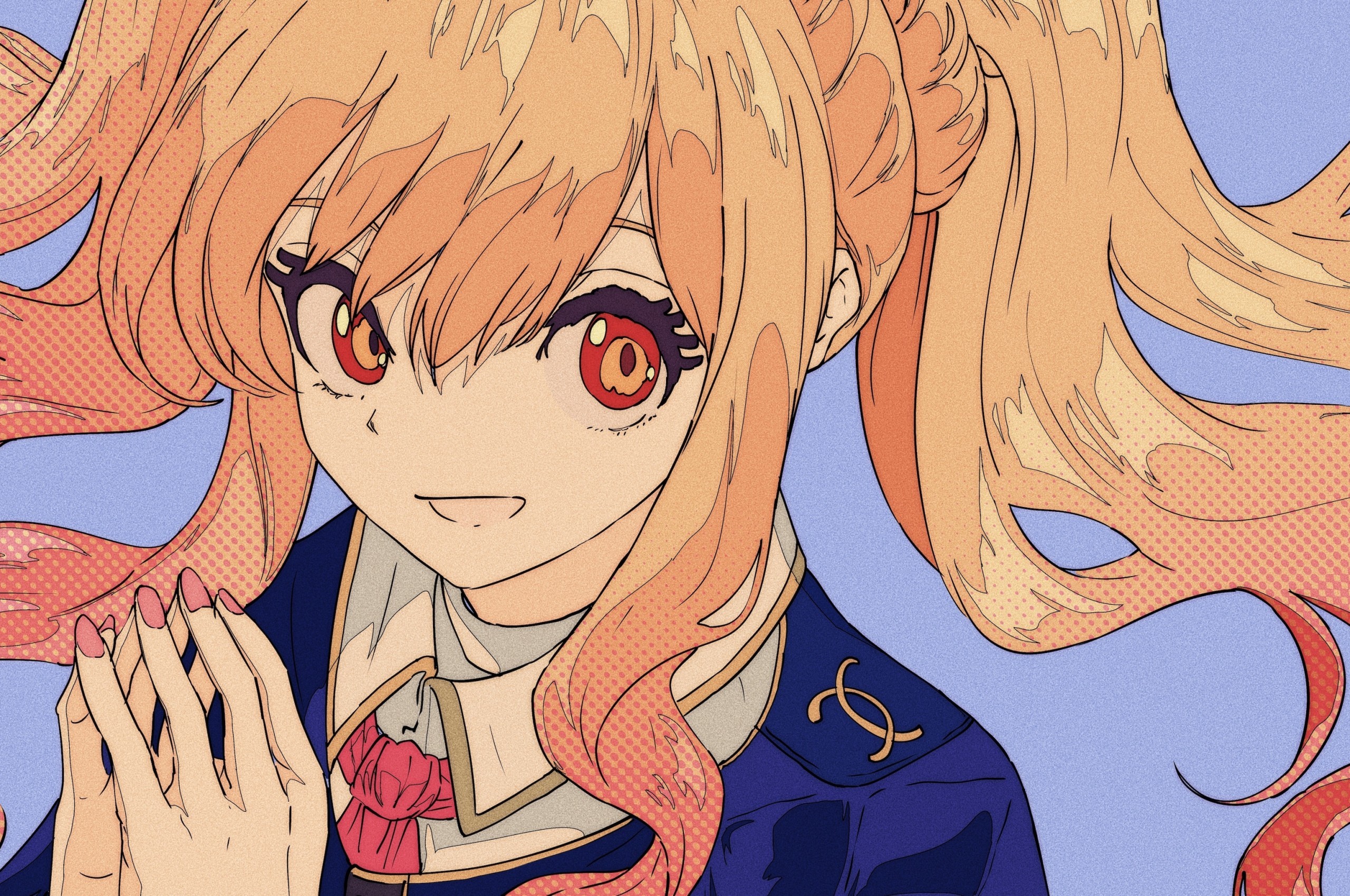 Hoshimiya Ichigo, Aikatsu, Blonde, Red Eyes, Long Hair - HD Wallpaper 