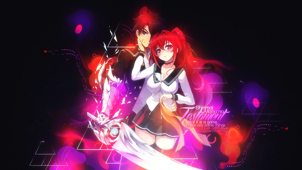 Shinmai Maou No Testament, Basara Toujou, Mio Naruse - Shinmai Maou No Testament Sfondi - HD Wallpaper 