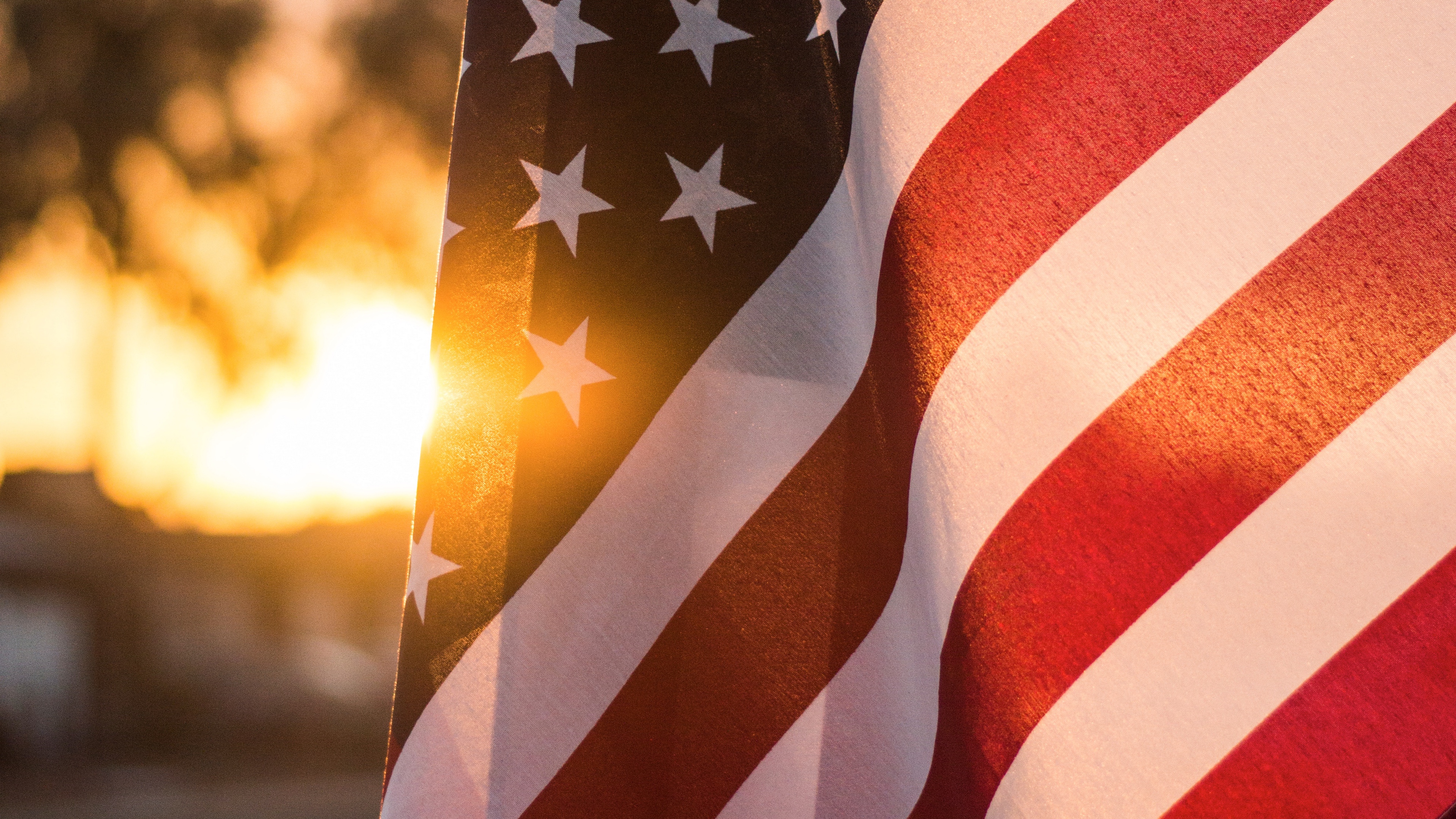 Wallpaper Flag, Usa, Sunlight, Symbol - Wide Hd Wallpaper American Flag - HD Wallpaper 