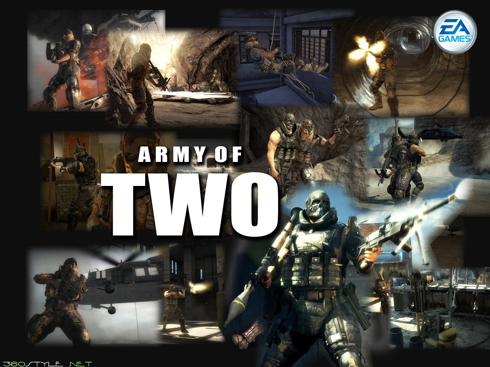 High Definition Army Two Wallpaper - Army Of Two - HD Wallpaper 