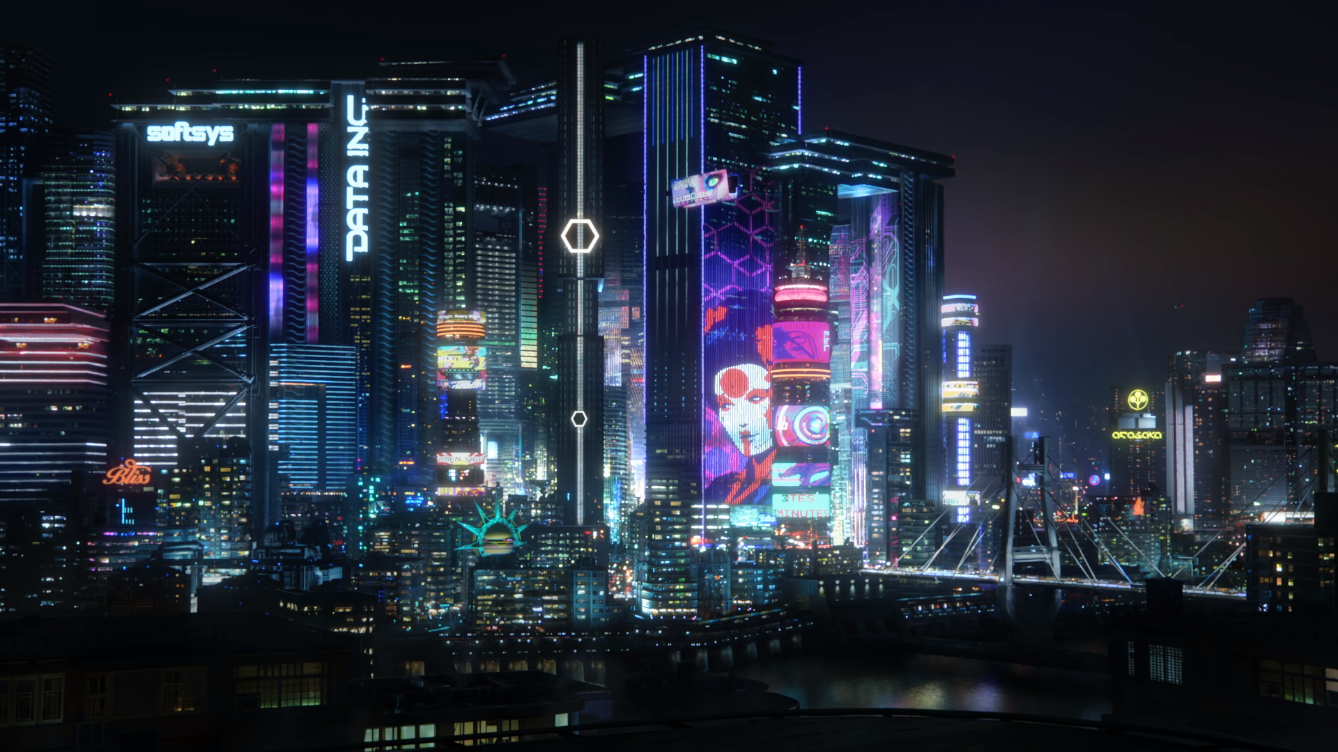 Cyberpunk 2077 Night City Wallpaper 4k - HD Wallpaper 