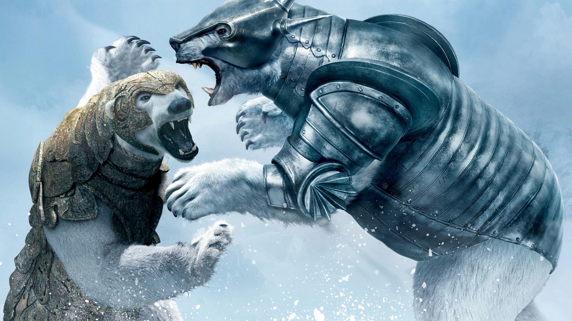 Wallpaper The Golden Compass - Golden Compass Bear Fight - HD Wallpaper 
