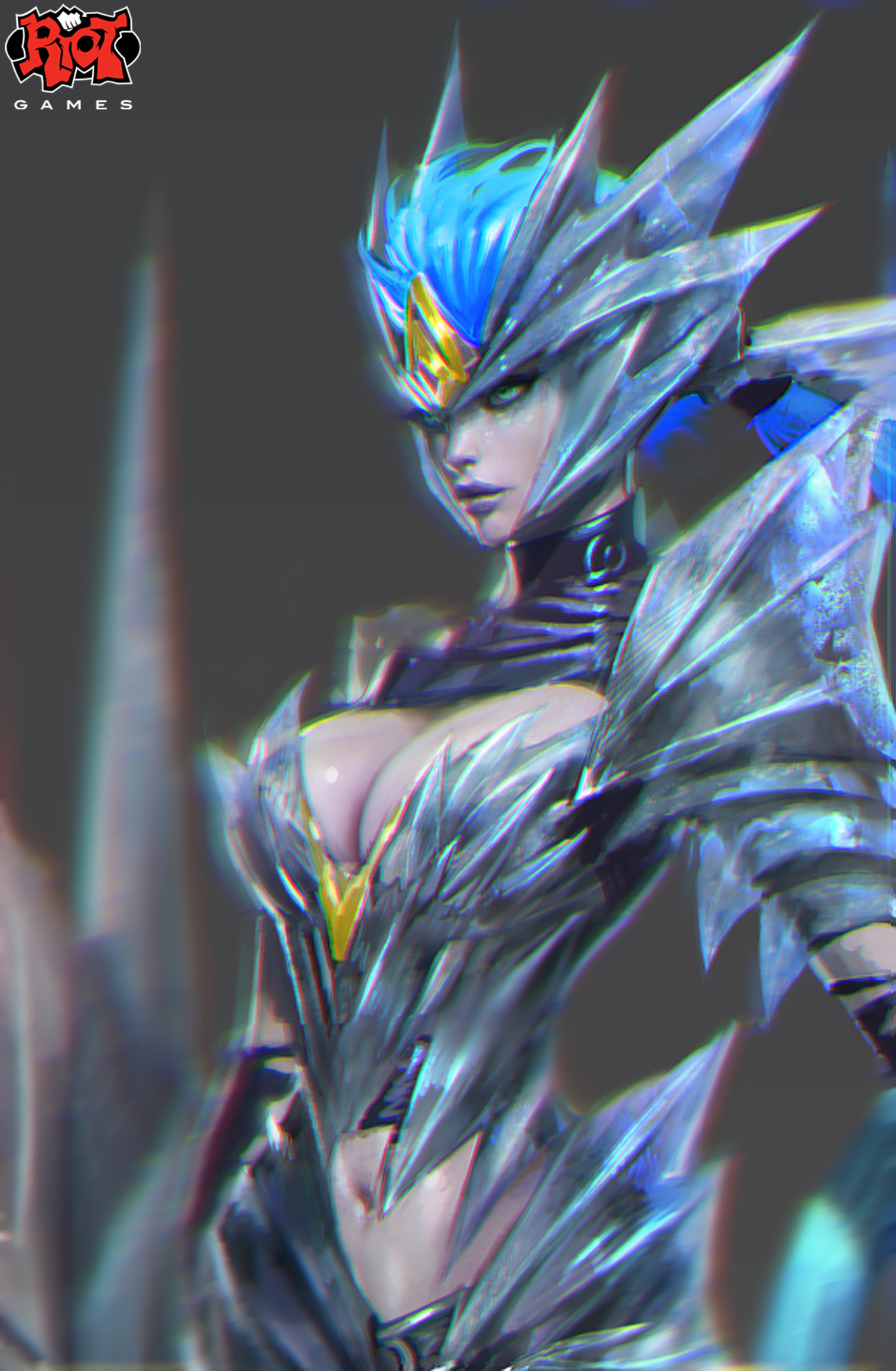 Ice Drake Shyvana Concept By Zeronis League Of Legends - Shyvana Ice Drake - HD Wallpaper 