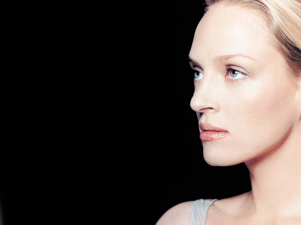 Uma Thurman - Uma Thurman Profile Face - HD Wallpaper 