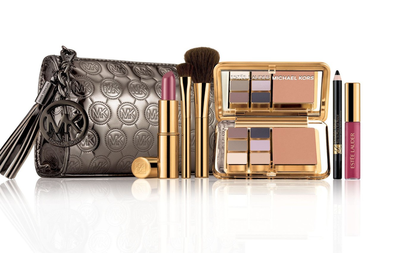 Photo Wallpaper Shine, Lipstick, Shadows, Cosmetics, - Michael Kors Makeup Kit - HD Wallpaper 