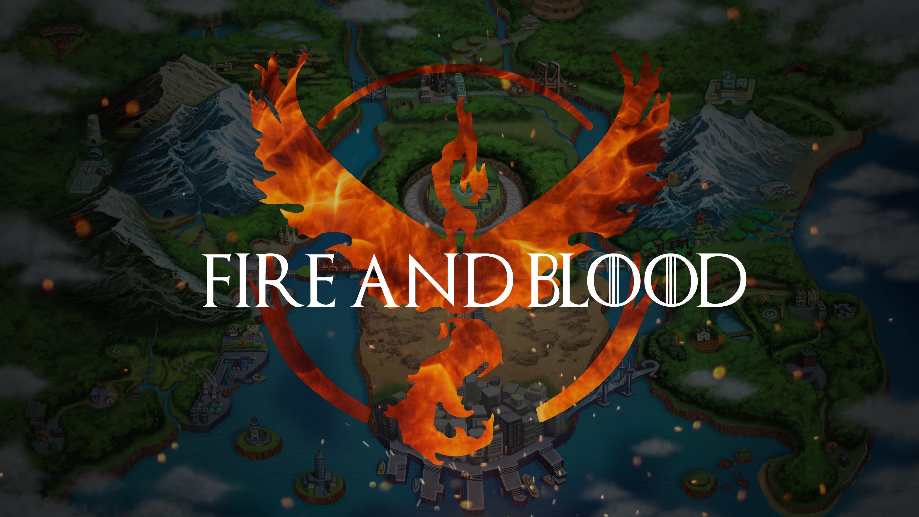 Video Game - Team Valor And Fire Pokemon - HD Wallpaper 