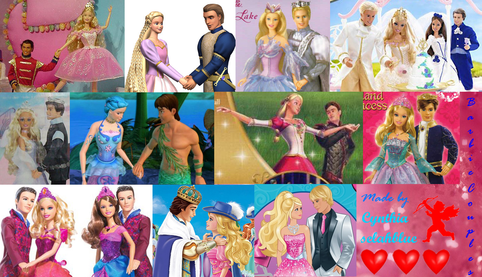 Barbie Couples - All Barbie Movies Couples - HD Wallpaper 