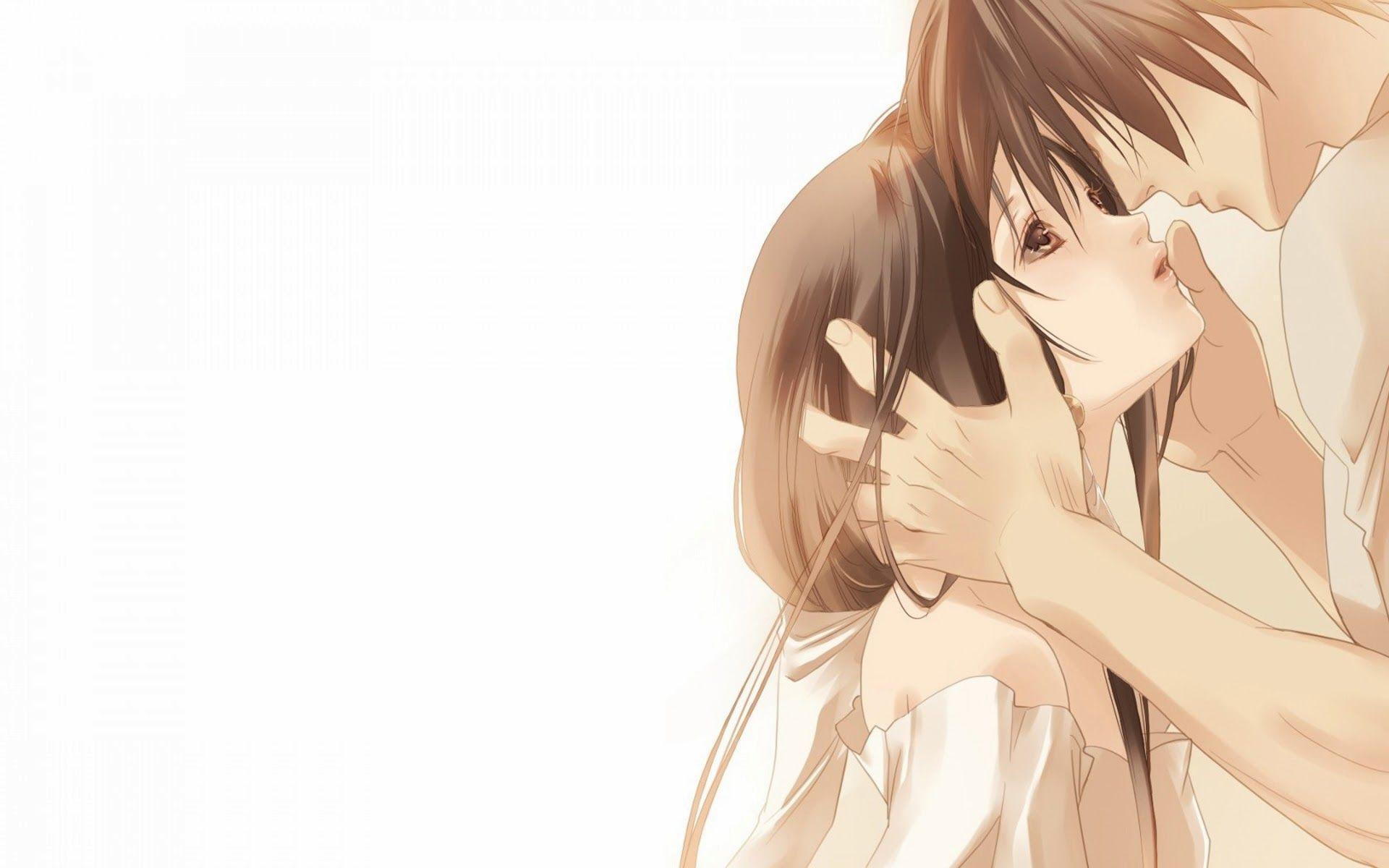 Anime Couple In Love - HD Wallpaper 