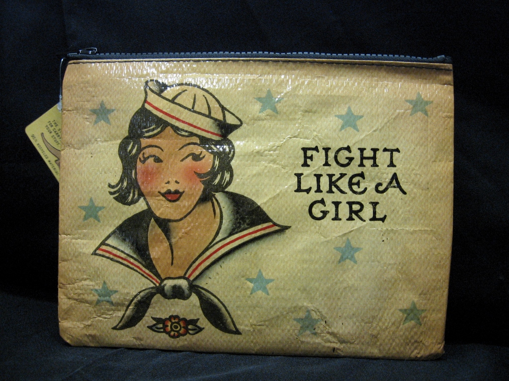 Blue Q Fight Like A Girl - HD Wallpaper 