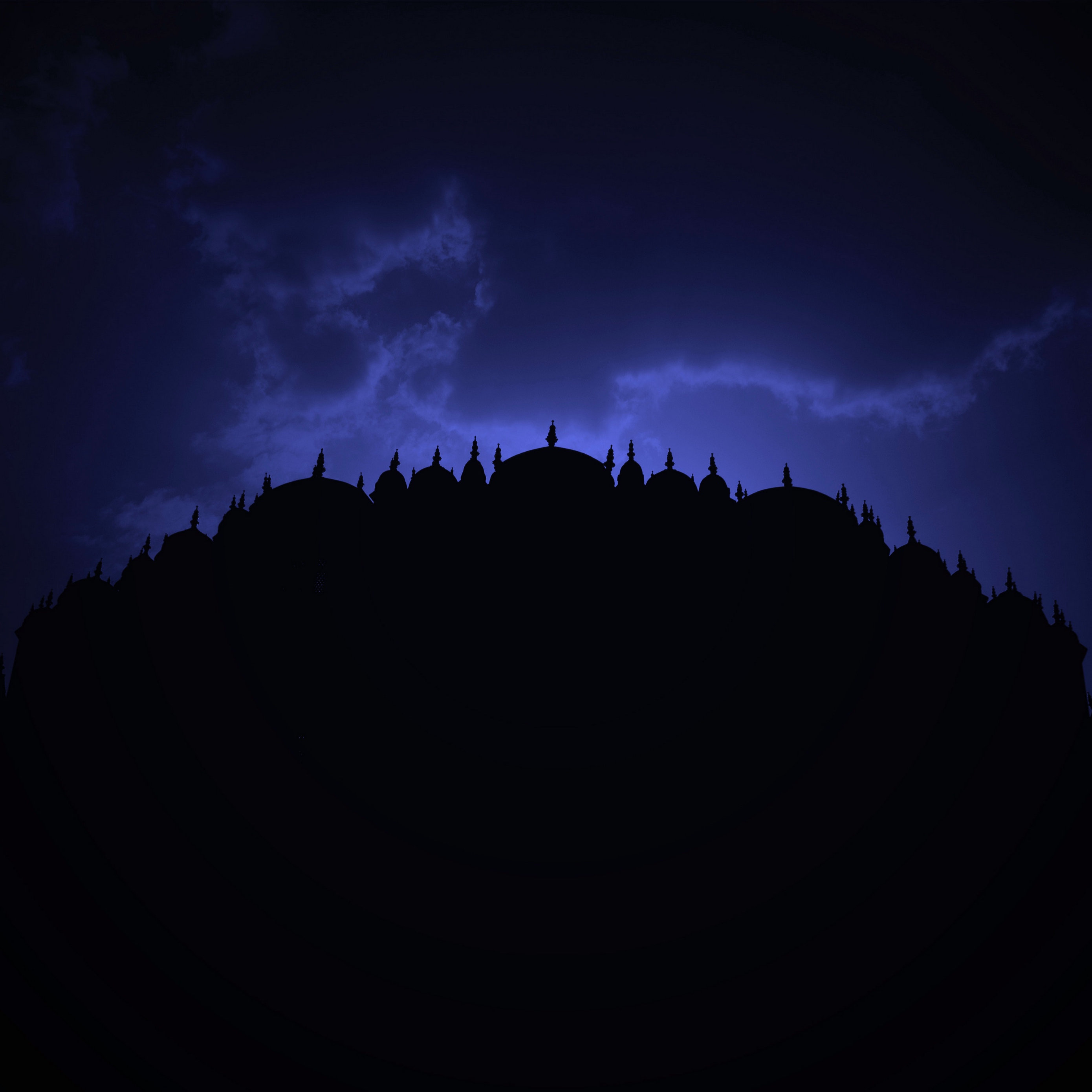 Wallpaper Architecture, Night, Sky, Domes, India - Hawa Mahal - HD Wallpaper 