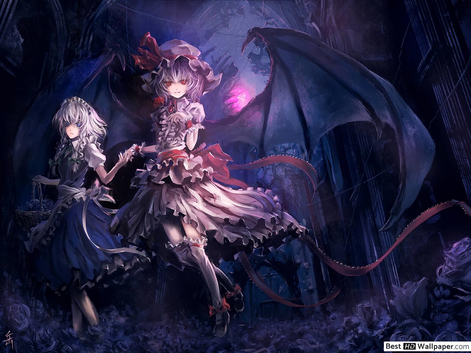 Anime Girl Devil Wings - HD Wallpaper 