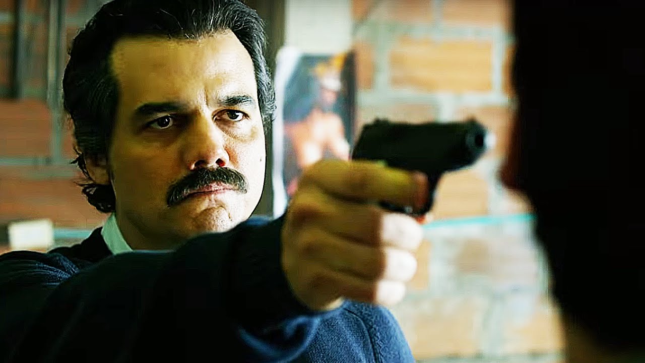 High Resolution Wallpaper - Pablo Escobar Narcos Gun - HD Wallpaper 