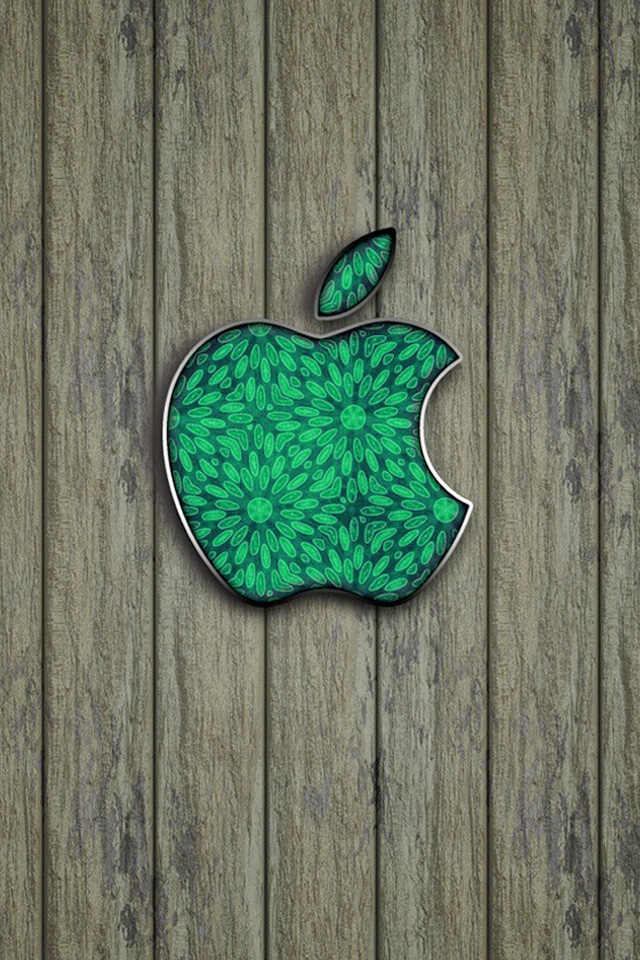Green Apple Wallpaper - Army Apple Logo Wallpaper For Iphone - HD Wallpaper 