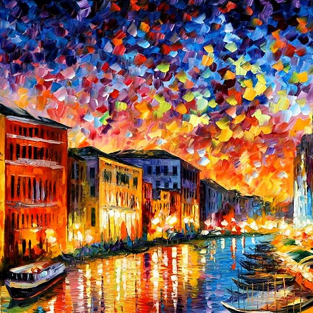Venice Grand Canal Painting - HD Wallpaper 