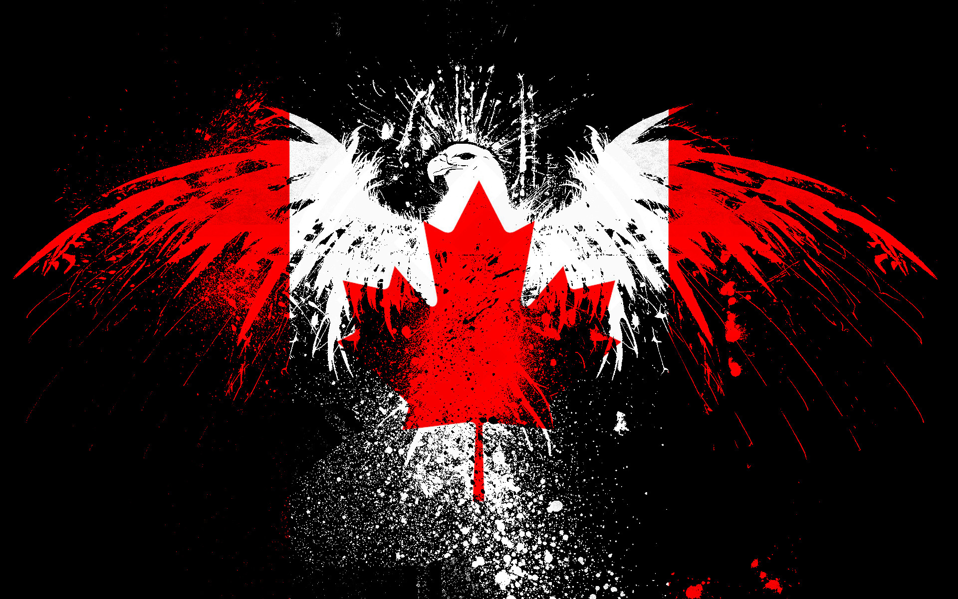 1920x1200, Canada Flag Andro - Cool Mexico Bird Flag - HD Wallpaper 