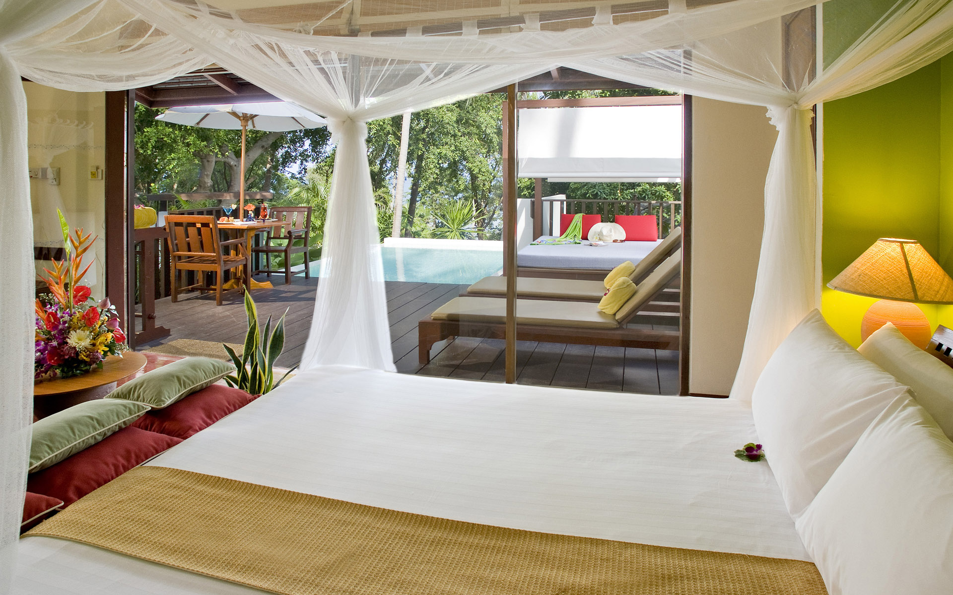 Hd Photo Bedroom - Centara Villas Koh Samui Deluxe Pool Villa - HD Wallpaper 