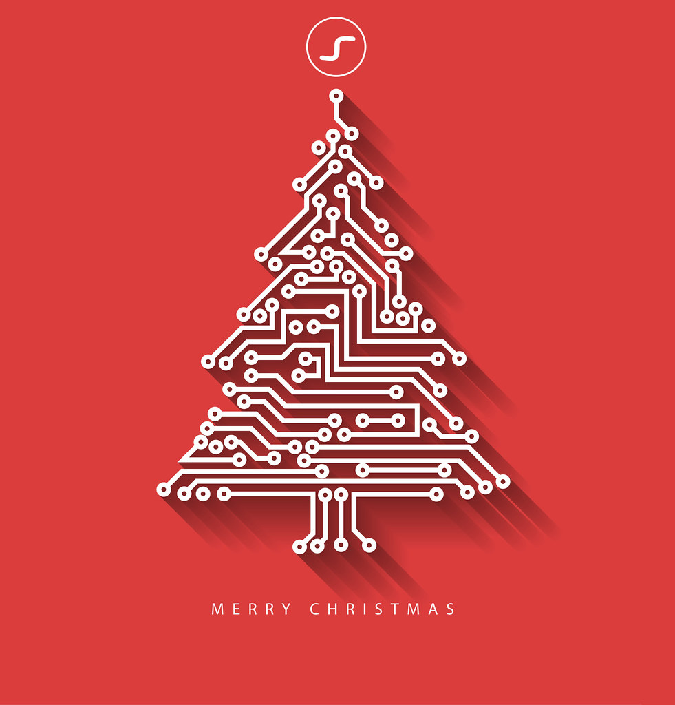 Christmas Tree Circuit - HD Wallpaper 