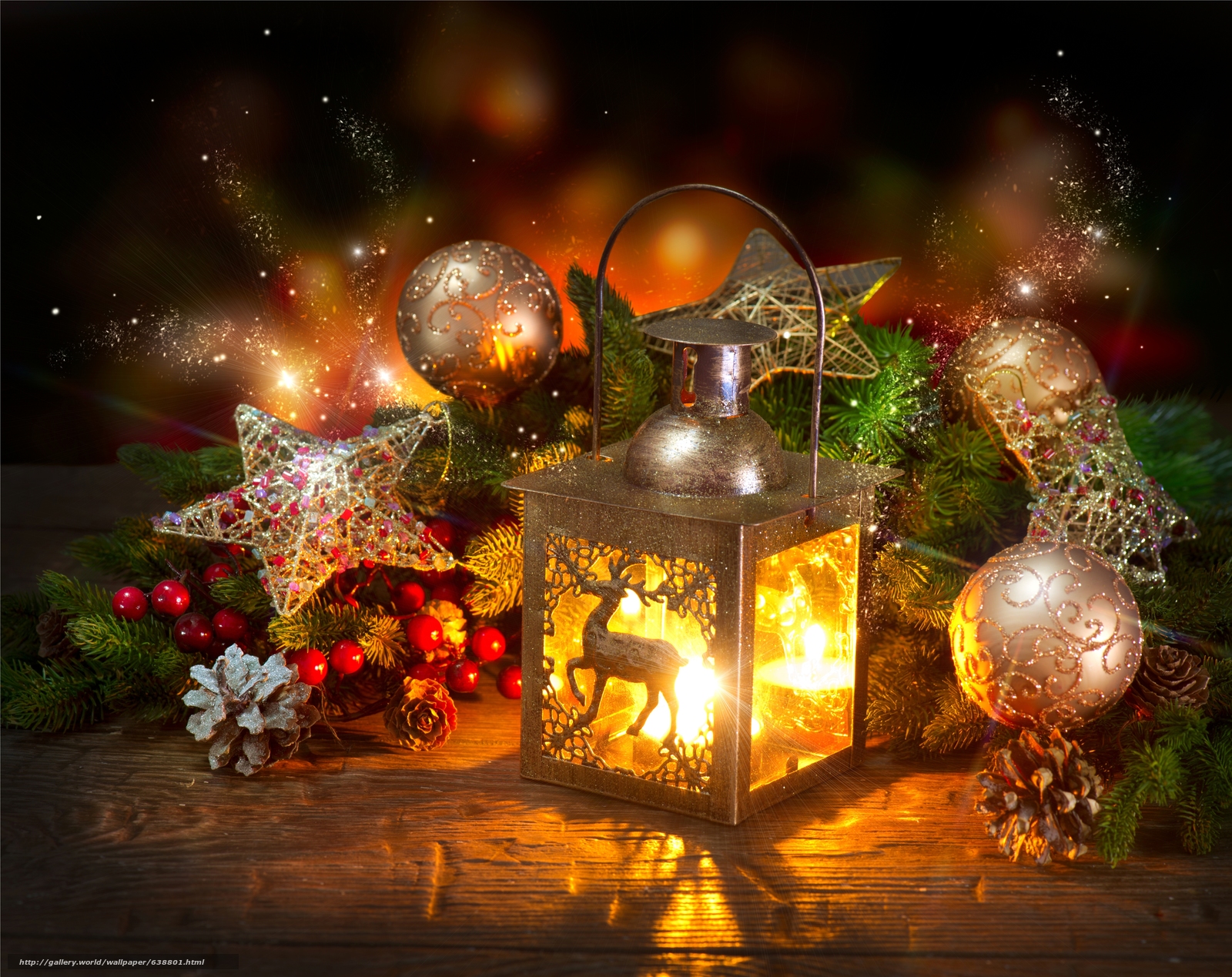 Download Wallpaper Christmas Wallpaper, Christmas Lights, - Christmas Scene Images Free - HD Wallpaper 