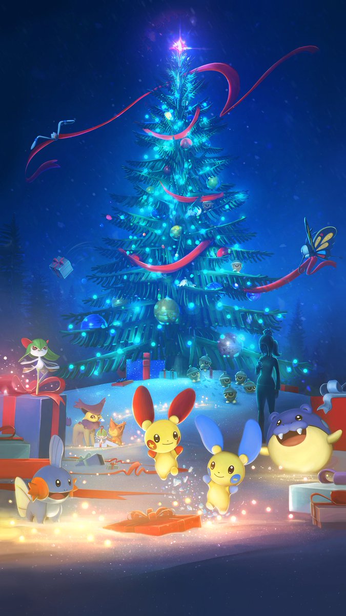 Pokemon Go Christmas 2017 - HD Wallpaper 