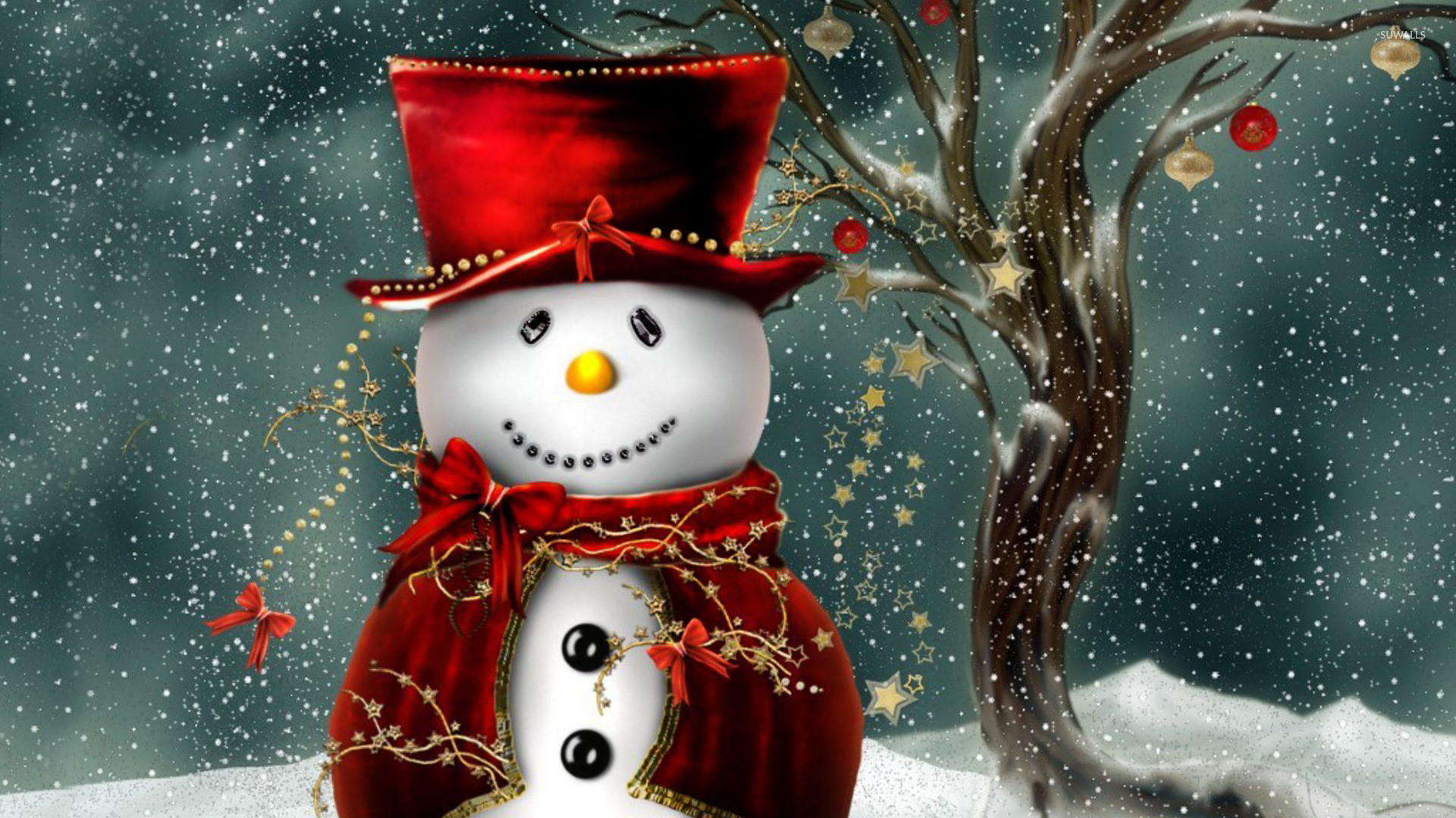 1920x1080, Christmas Snowman Desktop Wallpaper 
 Data - Snowman Desktop Wallpaper Hd - HD Wallpaper 