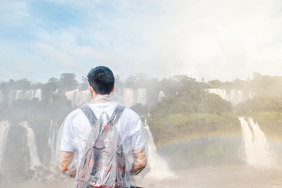 Arco Iri, Rainbow, Parana, Beauty, Cachoeira, Arvore, - Mist - HD Wallpaper 