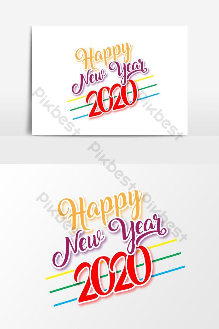 Feliz Ano Novo 2020 Hd Wallpaper Vector Modelo Design - Graphic Design - HD Wallpaper 