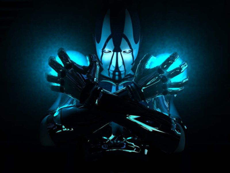 Futuristic Robot Background - HD Wallpaper 