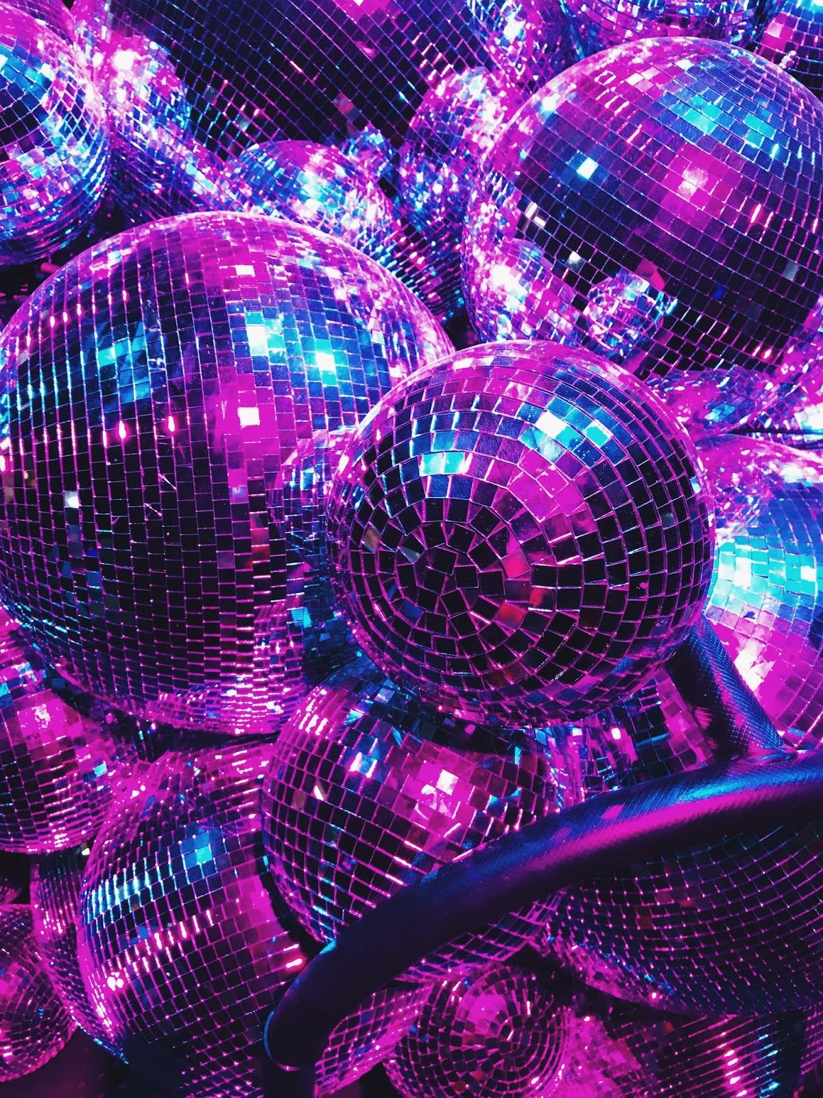Pink And Blue Disco Balls - 1200x1600 Wallpaper - teahub.io