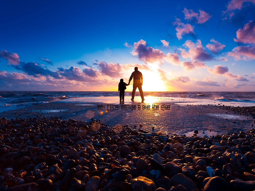 Father And Son Wallpaper Hd - HD Wallpaper 