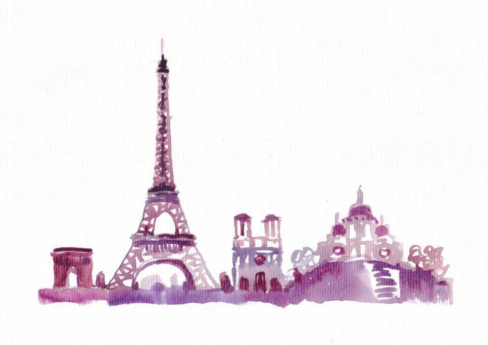 Winsorampnewton Watercolor Travel Illustration Paris - Anna And The French Kiss Art - HD Wallpaper 