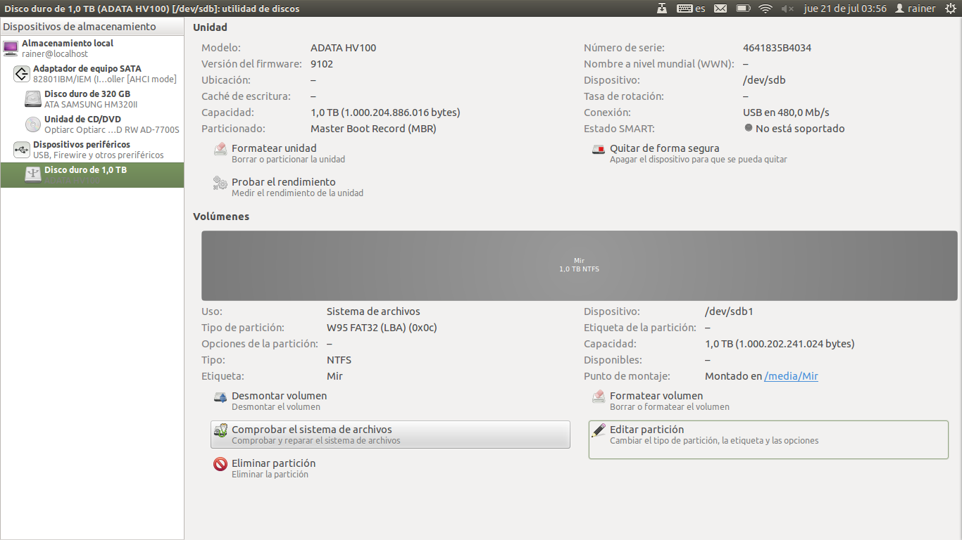 Fat32 Gnome Disk - HD Wallpaper 