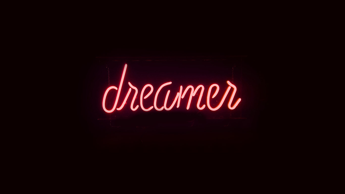 Desktop Wallpaper Laptop Mac Macbook Air Ay56 Dreamers - Neon Sign - HD Wallpaper 