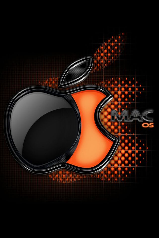 Black Orange Apple - HD Wallpaper 