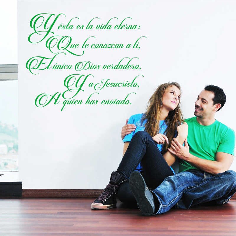 Spanish Jesus Christ Vinyl Wall Sticker Mural Decals - HD Wallpaper 