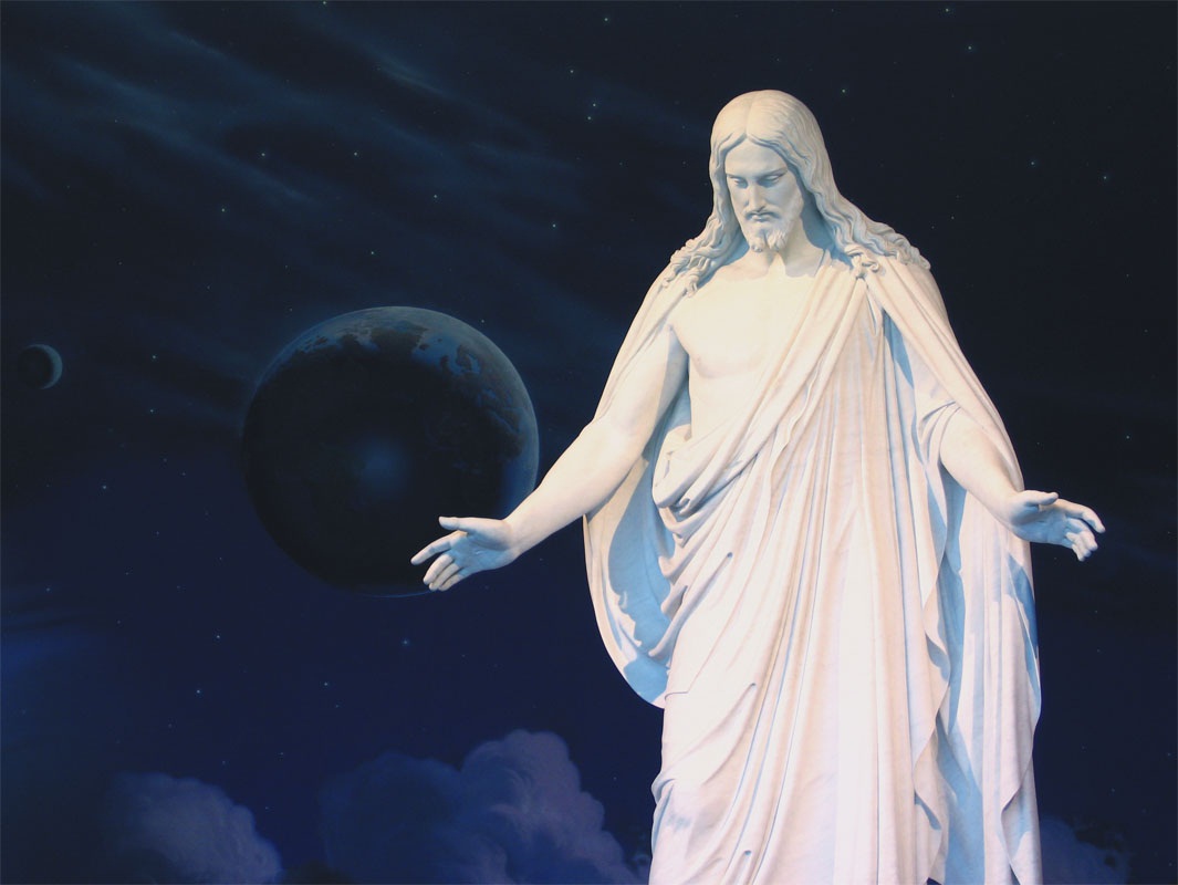 Temple Square, Christus Statue - HD Wallpaper 