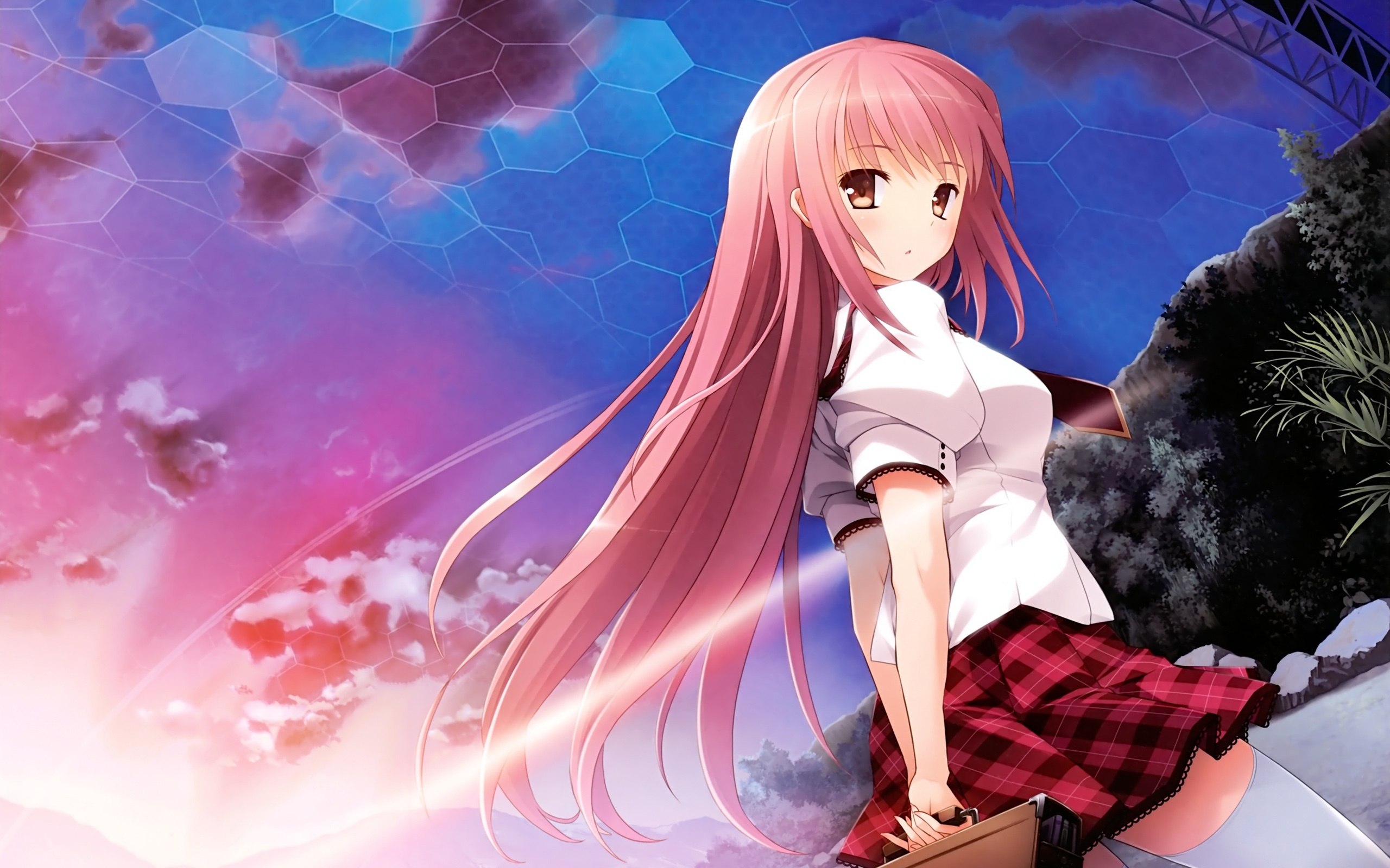 Anime Girls Background - HD Wallpaper 