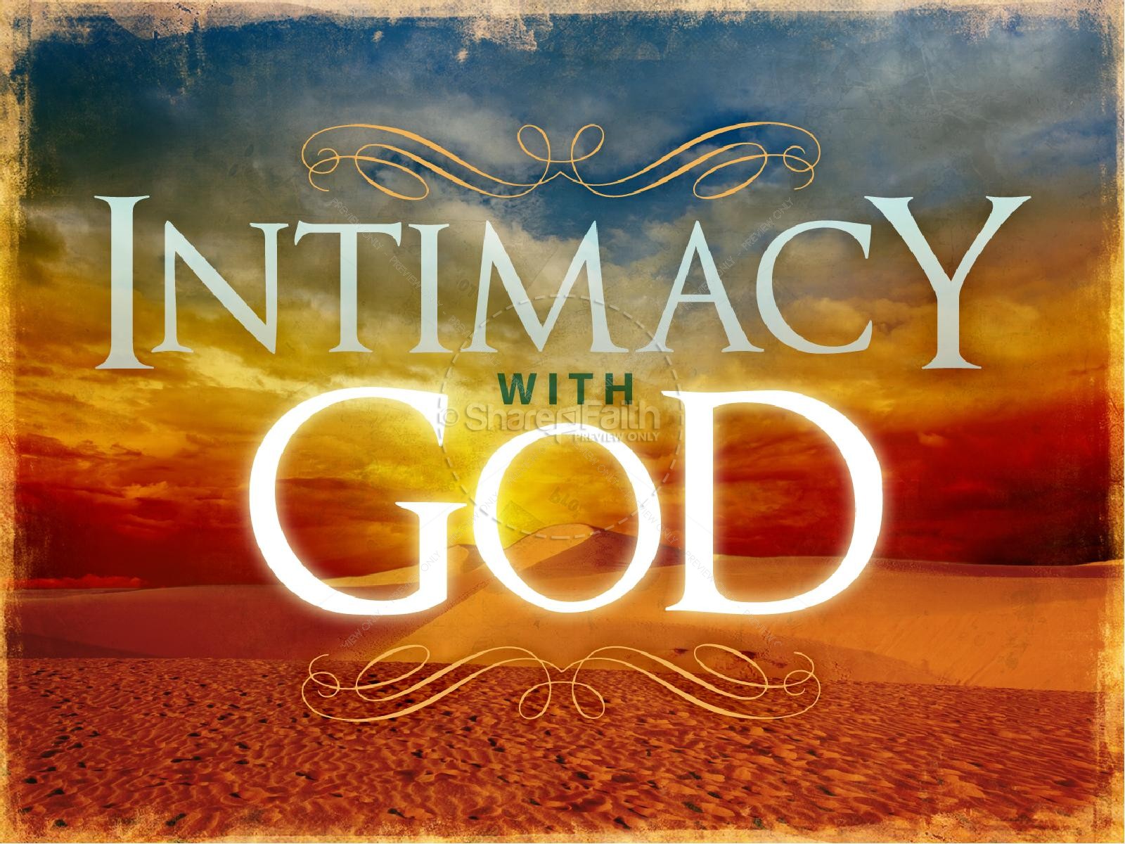 Intimacy With God Christian Powerpoint - Intimacy With God - HD Wallpaper 