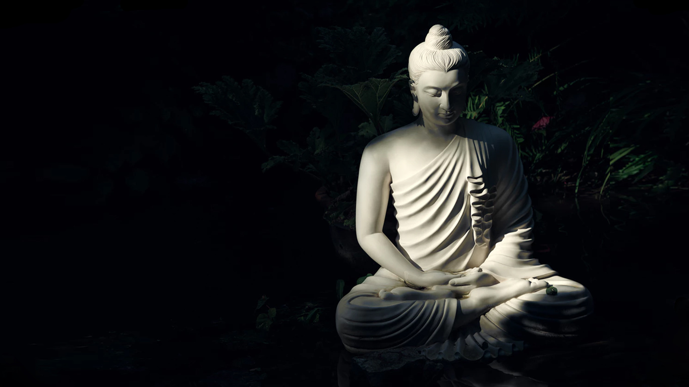 1366×768 Lord Buddha Hd Wallpapers Full Size Download - Gautam Buddha - HD Wallpaper 