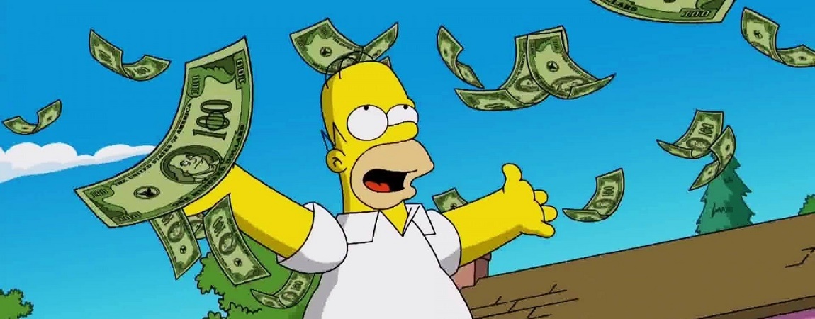 Simpson With Money - HD Wallpaper 
