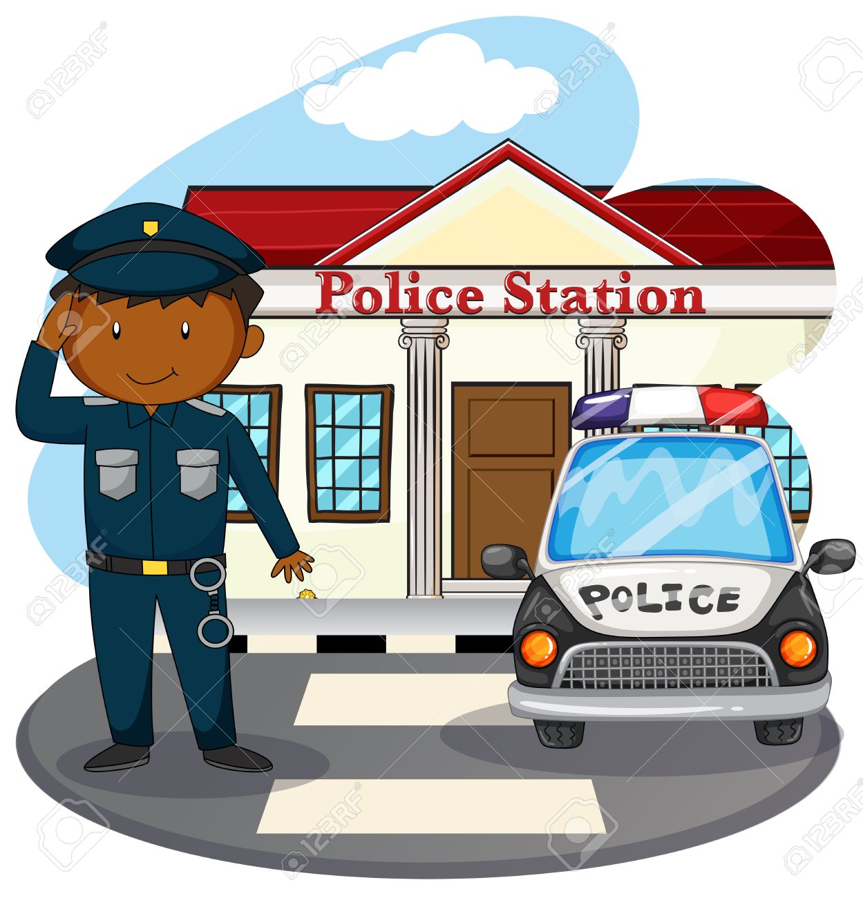 Police Clipart Policia - Police Station Clipart - HD Wallpaper 