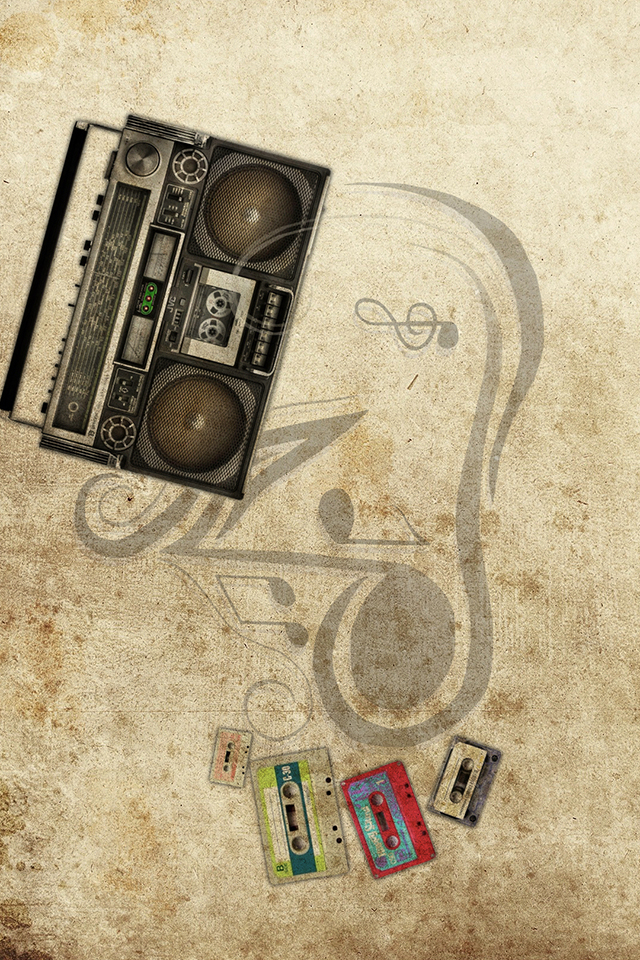 Radio And Tapes Wallpaper - Radio Wallpaper Hd Iphone - HD Wallpaper 