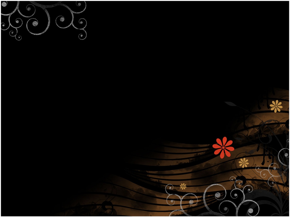 Animated Black Floral Design Backgrounds - Animated Backgrounds For Powerpoint - HD Wallpaper 