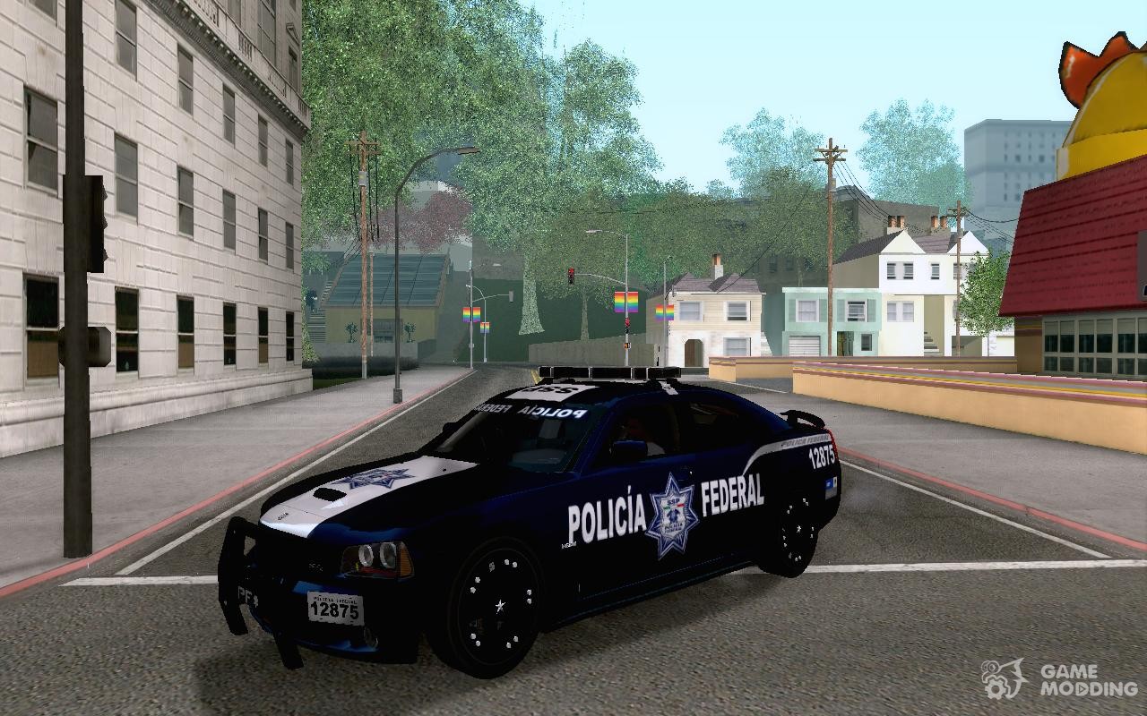 Dodge Charger Srt 8 2006 Policia Federal Mexicana For - Challenger Srt Policia Federal - HD Wallpaper 