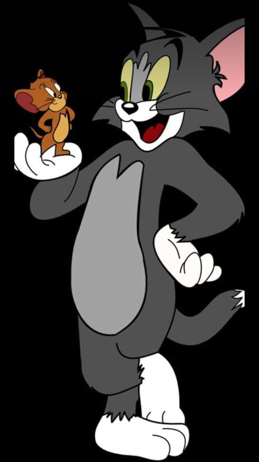 Black Tom And Jerry - HD Wallpaper 