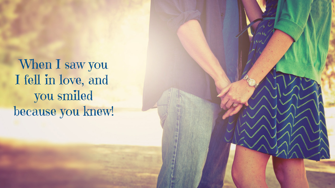 Cute Couple Wallpaper With Quotes Images Baby - HD Wallpaper 