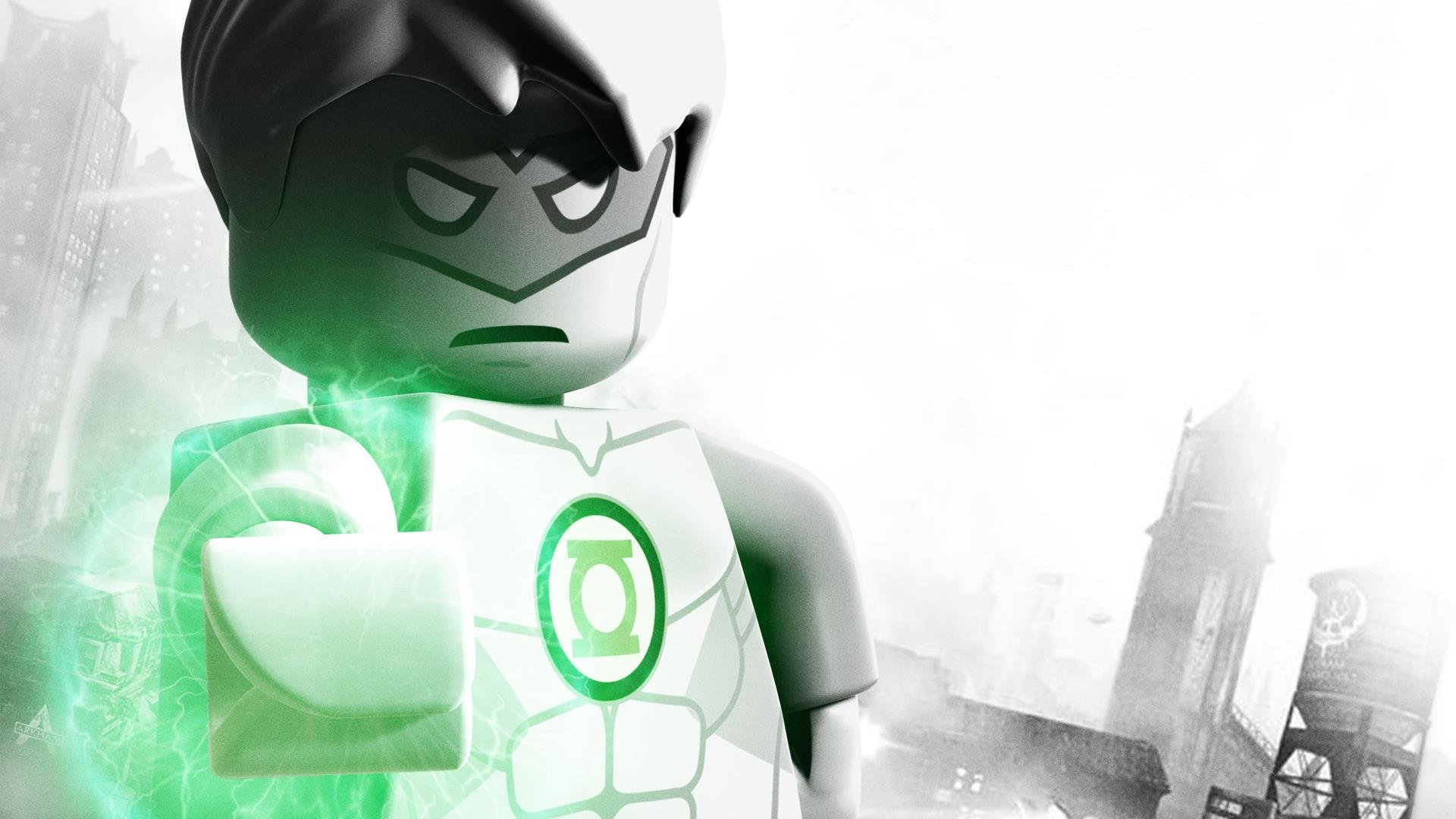 Free Download Lego Batman Wallpaper Id - Lego Green Lantern Background - HD Wallpaper 