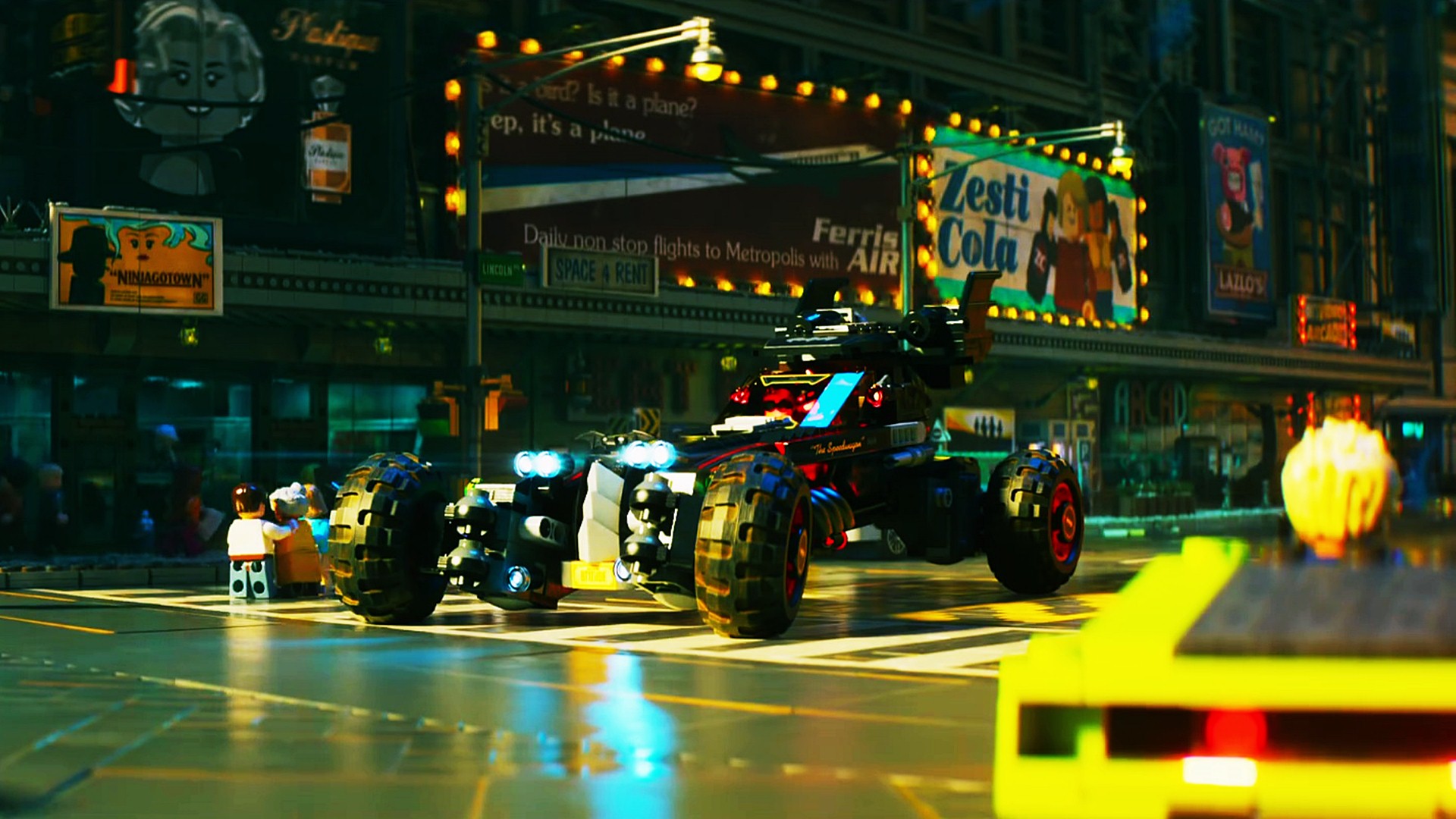 The Lego Batman Movie Batmobile Car Wallpaper - HD Wallpaper 