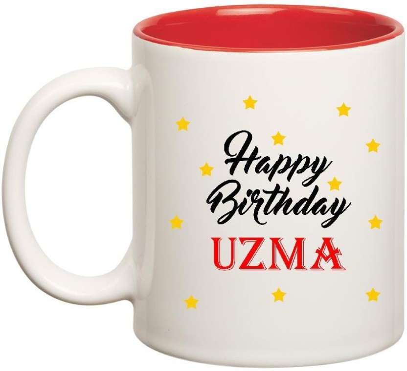 Huppme Happy Birthday Uzma Inner Red Ceramic Mug Price - Happy Birthday Ayaan - HD Wallpaper 